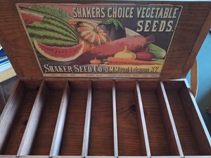 David T. Smith & Co. Vintage Wooden Shakers & Seeds Box Mount Lebanon N.Y. 2/100