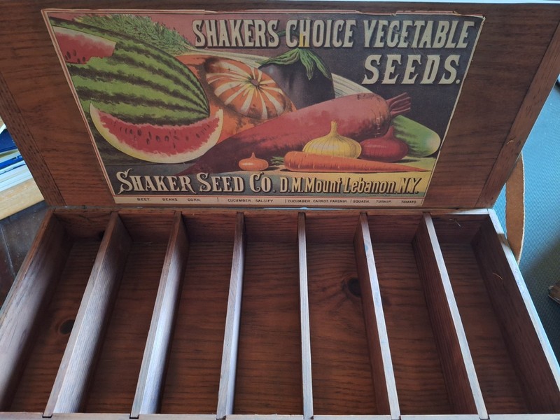 David T. Smith & Co. Vintage Wooden Shakers & Seeds Box Mount Lebanon N.Y. 2/100
