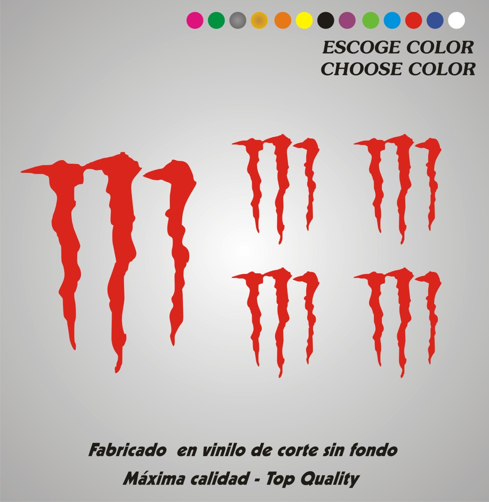 5 PEGATINAS VINILO Stickers - Monster - PACK VINYL AUFKLEBER ADHESIVI - CUSTOM