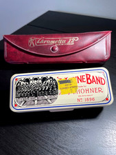 Vintage Hohner Harmonicas Chrometta 12 and Ma...