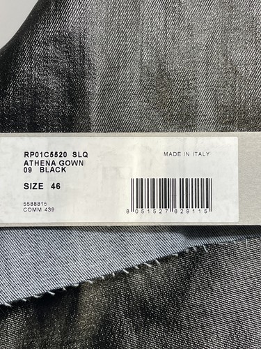 Rick Owens Women's Dress Athena Denim Maxi Size 46/US 10 Black - Picture 2 of 7