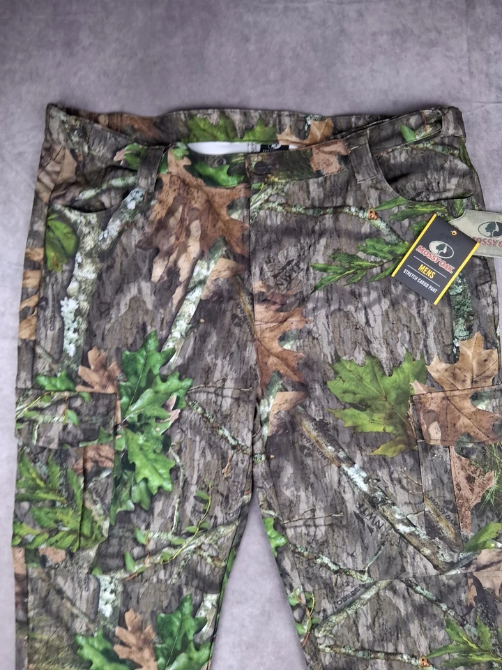 Mossy Oak Obsession Camo Cargo Pants Mens 2XL Stretch Turkey Deer Hunting NEW - Image 2 of 4