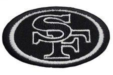 San Francisco Football Embroidered Iron On Patch 4.75" x 2.75"
