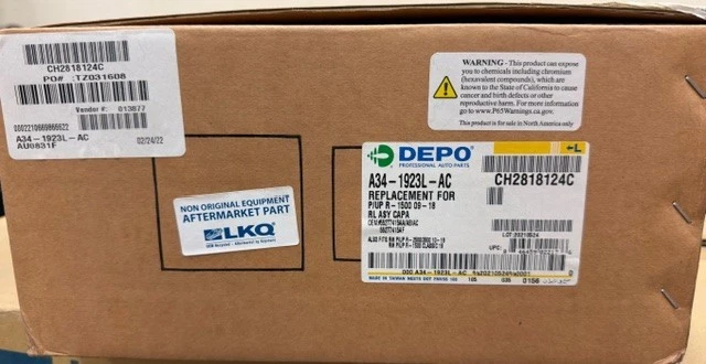 Conjunto de lámpara trasera Keystone CH2818124C 09-18 Ram Pickup lado izquierdo (conductores) Foto 2 de 4