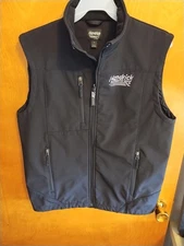 Hendrick Automotive Group Softshell Zippered Vest By Oobe. Black, Size Small