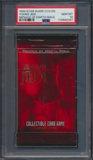 1999 Star Wars CCG Young Jedi Menace of Darth Maul Pack PSA 10 GEM MINT pop 1