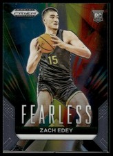 2024 Panini Prizm Draft Picks Zach Edey #6 Boilermakers Fearless Prizms Silver