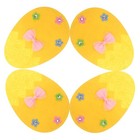  4 Pcs Cartoon-besteckhalter Osterbesteckbeutel Ostergeschirrdekorationen