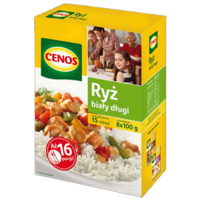 Cenos Langkornreis, weiß, 8 x 100 g