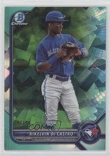 2022 Bowman Sapphire Chrome Prospects Aqua 42/55 Rikelvin De Castro #BCP-25 0ce9