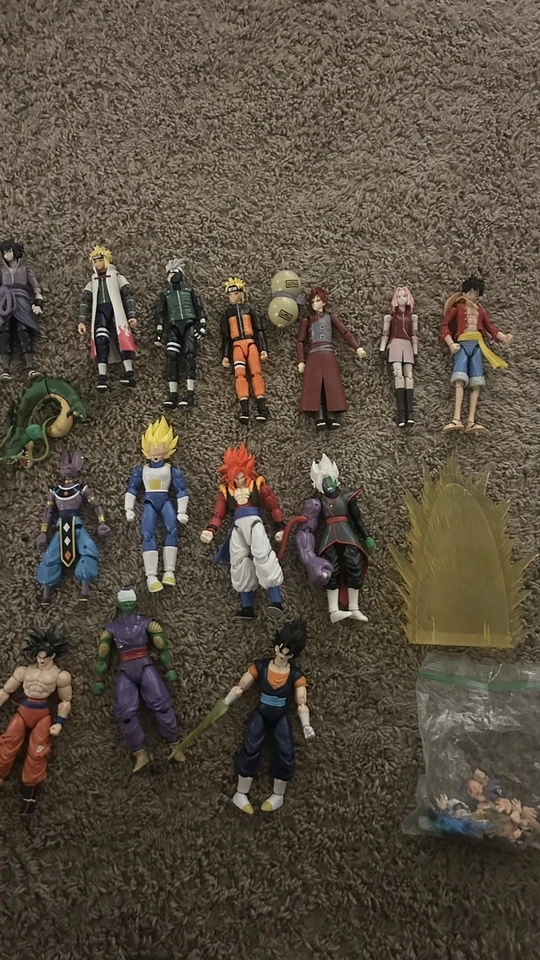 24 ANIME FIGURES CONSISTING OF NARUTO,DRAGONBALL,ONEPIECE, AND MORE! - Image 4 of 4