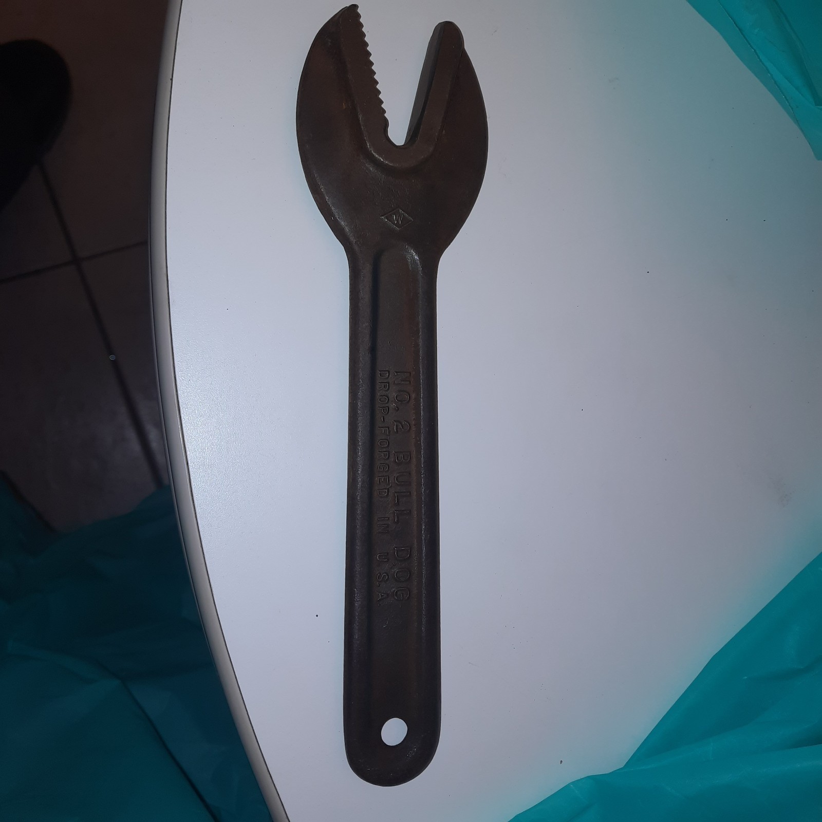 Vintage J.H. Williams & Co. Alligator Wrench No. 2 Bull Dog Drop-Forged in USA