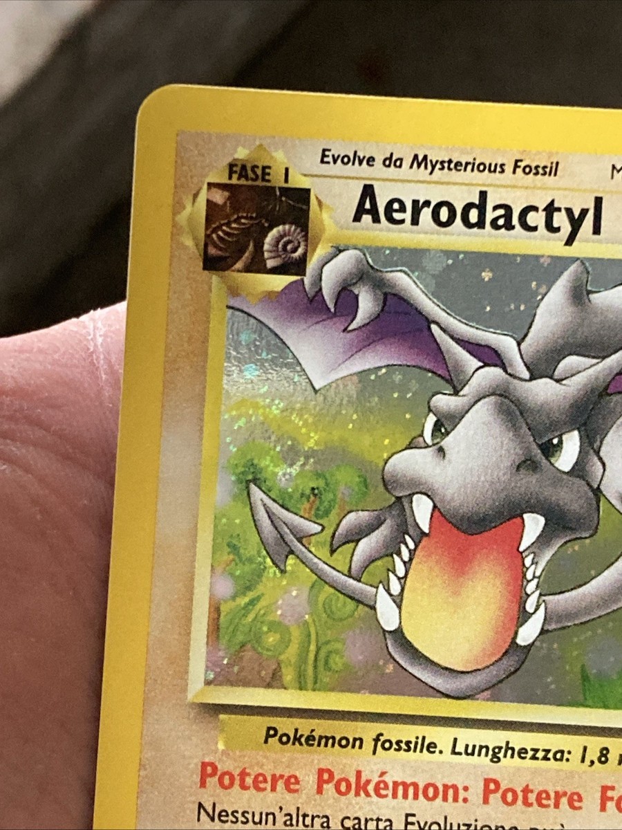 ITA~ ITALIAN Aerodactyl Fossil HOLO 1/62 Pokemon Card (g3) | eBay