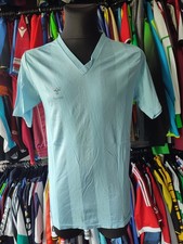 Vintage Hummel Light Blue Football Shirt Size L Retro Blank Template Jersey 80s