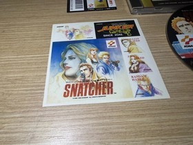 READ INFO- RARE - Snatcher Sega Saturn Japan NTSC JAPAN Complete spinecard