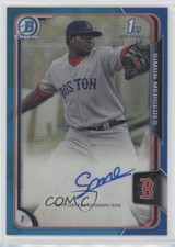 2015 Bowman Chrome Prospects Blue Refractor /150 Simon Mercedes Auto i6j