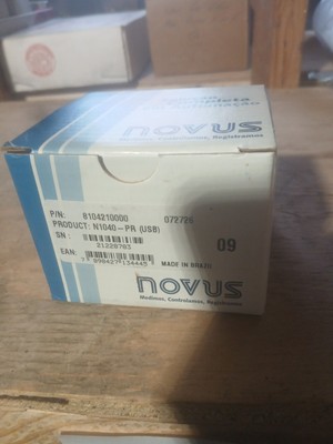 Novus 8104210014, N1040-PR USB Temperature Controller Relay Out 12-24VDC / 24VAC