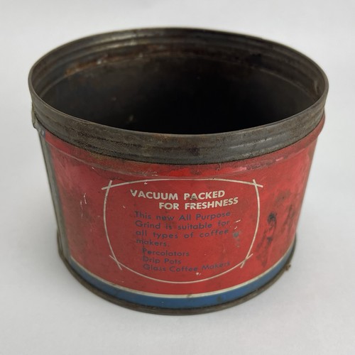 Rarität Vintage KREST KAFFEE Werbung Blechdose Veteran Kaffee und Teeservice 1 Pfund - Bild 4 von 6