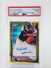 WALKER JENKINS 2024 BOWMAN CHROME 1ST YELLOW REFRACTOR AUTO /75 PSA 9 Q2029