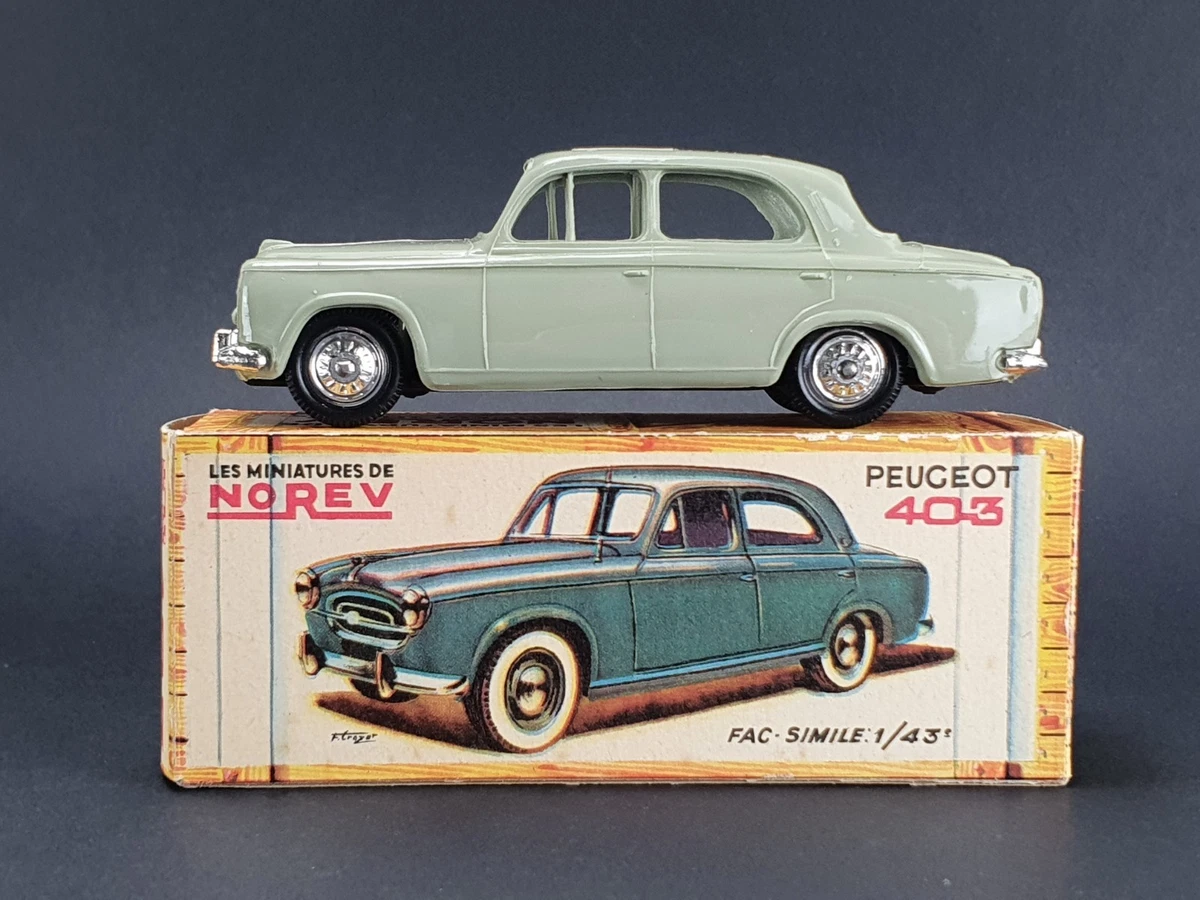 Miniature NOREV Baby 15 – Peugeot 403 Rouge – Voiture Ancienne En Boîte (occasion)