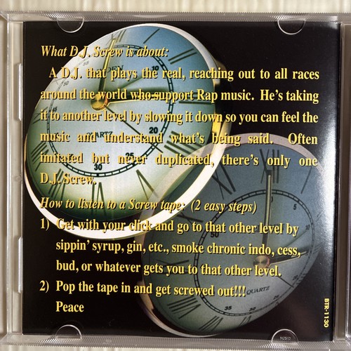 DJ SCREW - 3 'N The Mornin’ (Part Two) CD Bigtyme In Excellent Cond Nice - Imagen 2 de 8