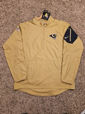 古着 used RAMS ウォームアップウェア XL LA Rams NFL Nike On Field Apparel 1/2 Zip Windbreaker Pullover