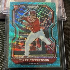 2021 Panini Prizm - Tier II Tyler Stephenson #133 Teal Wave Prizm (RC)