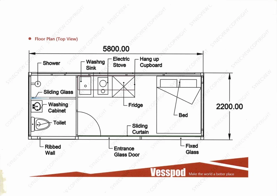 prefabricated homes Apple Cabin Apartment Style Ready Made Bed & Breakfast. - Image 4 of 4