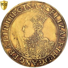 Great Britain, Elizabeth, Pound, 1592-1595, London, Gold, PCGS, XF Details