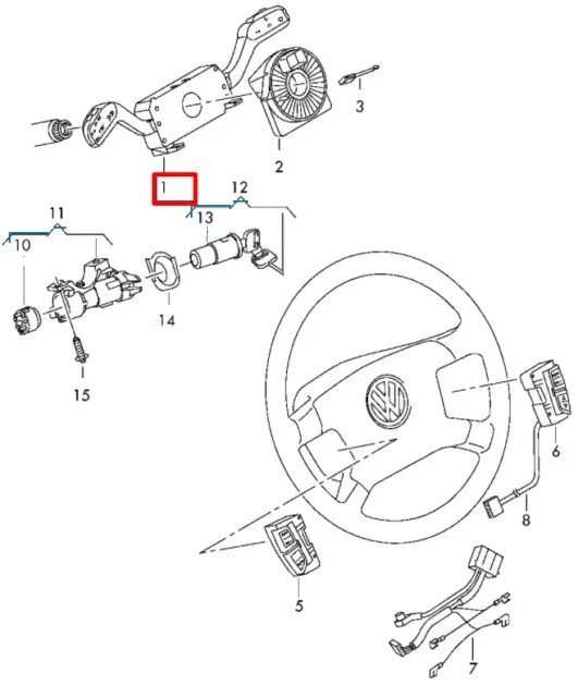 Genuine VW Retrofit Cruise Control Kit for Transporter T5 2003-2009 with TRIP - Image 2 of 4