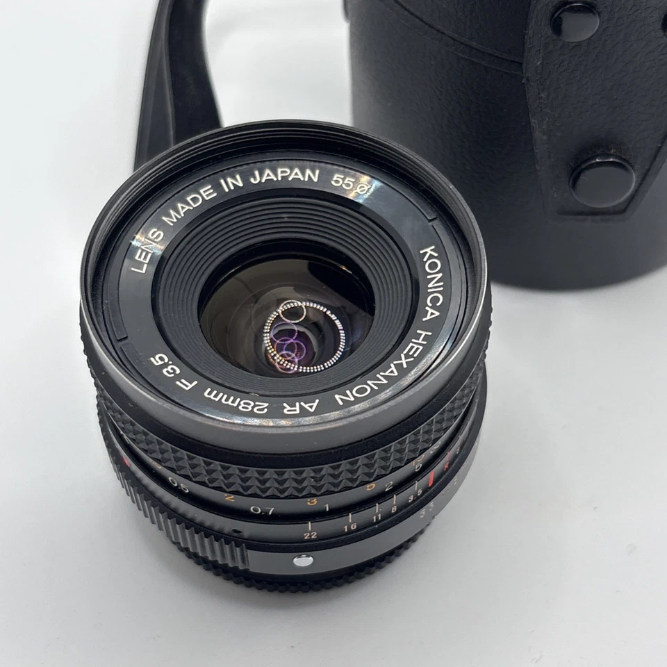 Konica Hexanon AR 28mm F3.5 Wide Angle Lens – Clean Optics, Tested. - Image 3 of 4