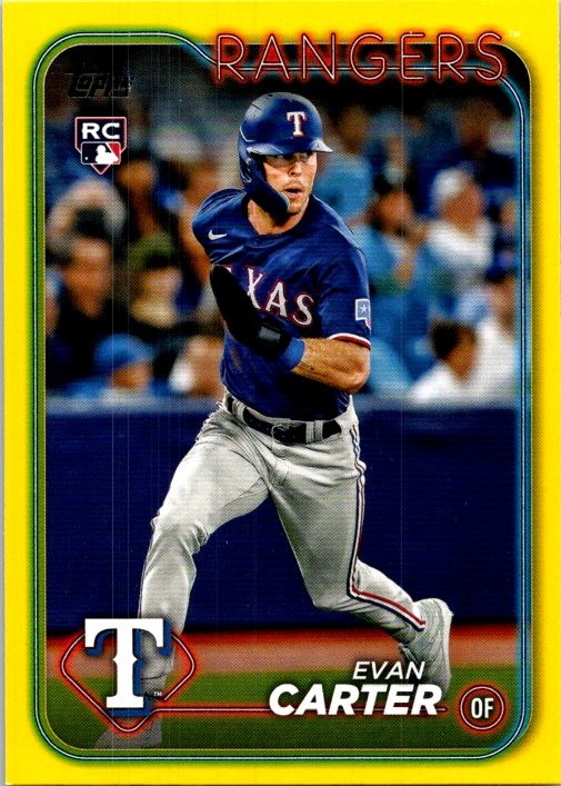 2024 Topps #280 Evan Carter Yellow Baseball card 11NNN