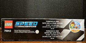 LEGO Speed Champions Porsche 911 GT Finish Line (75912) New & Factory Sealed