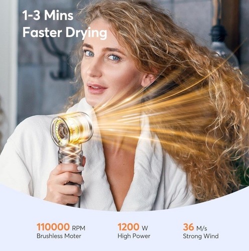 5 in 1 Heißluftstyler 3x schnelltrocknende Haartrocknerbürste Auto Lockenwickler schnelles Haar - Bild 5 von 7