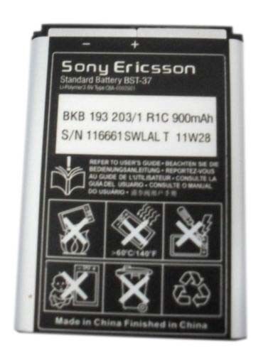 Rejse tiltale botanist helvede Battery BST-37 For Sony Ericsson W800 W810 K750 K610 K600 W550 Z520 T250  Z32 OEM 635635629977 | eBay