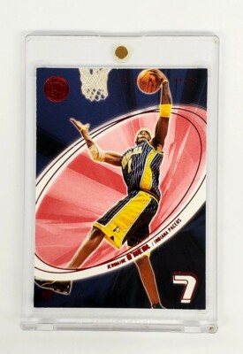 ESSENTIAL CREDENTIALS FUTURE RED SP 2004-05 FLEER E-XL JERMAINE O'NEAL PACERS 