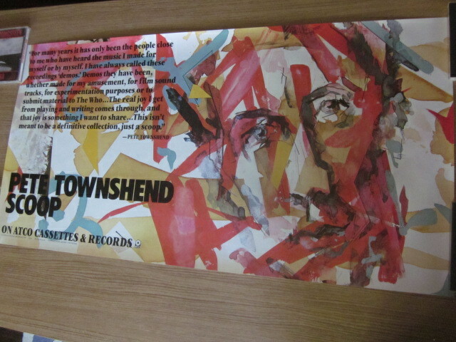 Pete Townshend 1983 Scoop Promo Poster The Who