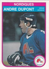 82/83 OPC...ANDRE DUPONT...CARD # 282...NORDIQUES...FREE COMBINED SHIPPING