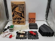 Vintage Eldon Indianapolis 8" Slot Car Toy Road Race 1963