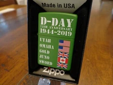 D-DAY 75TH ANNIVERSARY BEACHES 1944-2019 ZIPPO LIGHTER EXCLUSIVE MINT IN BOX