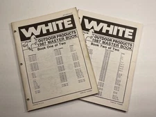 1987 White Outdoor Products - Set of 2 Master Books (#770-6086) *Parts Books*