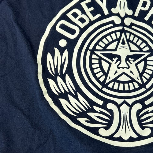 Obey T-Shirt Adult Large L Black Big Worldwide Logo Propaganda Short Sleeve - Picture 17 of 18