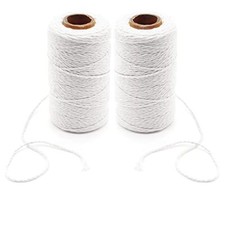 656 Feet Cooking Twine Kitchen Cotton String 2mm Bakers Twine White Twine
