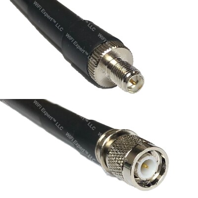 RFC400UF RP-SMA FEMALE to TNC MALE Coaxial RF Cable USA-Ship Lot