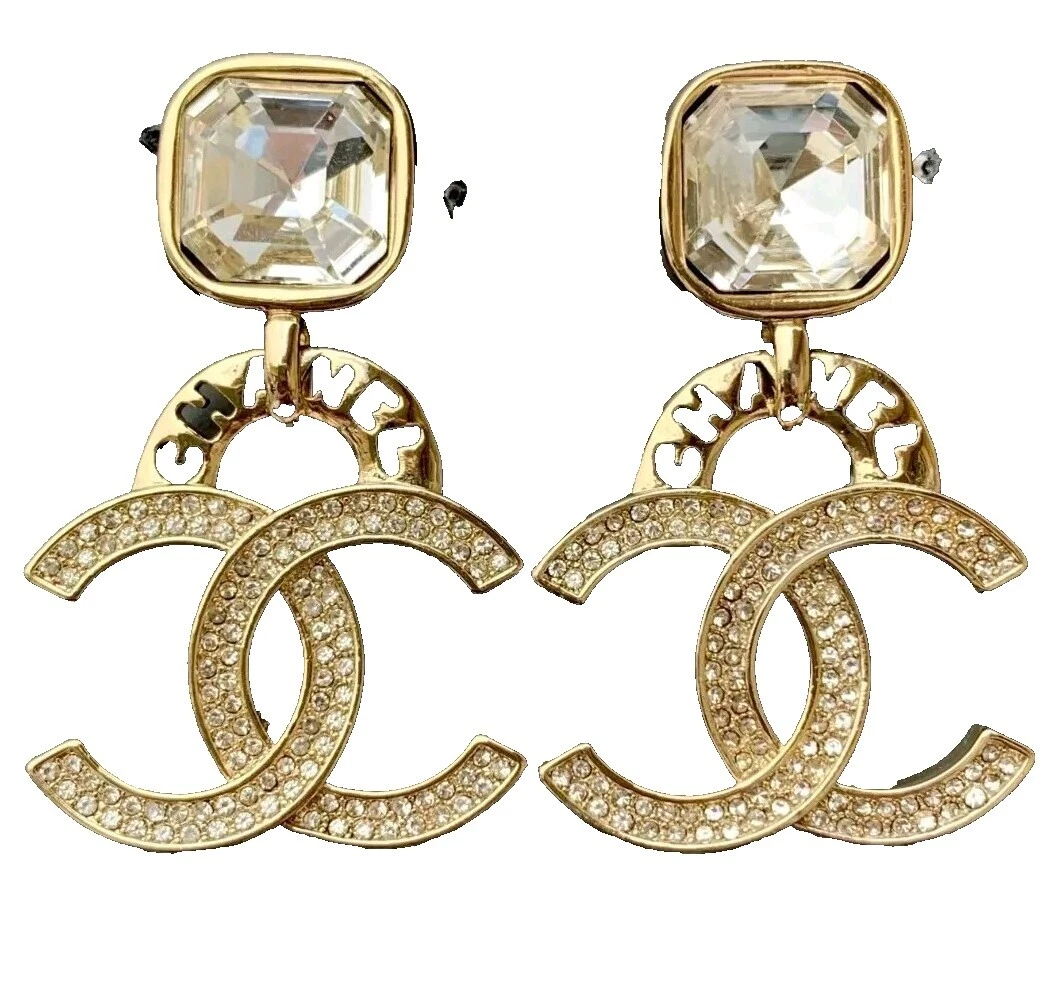 CHANEL Brass Stone Fashion Jewelry