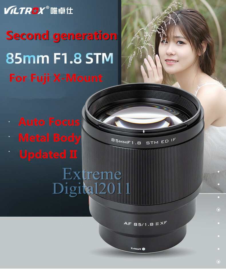Viltrox 85mm II Auto Focus STM Lens for Fujifilm X-Mount X-T3 - Main Image