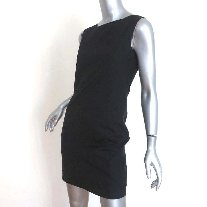 Vestido Jil Sander Escote Asimétrico Negro Talla 36 Sin Mangas Cambio Foto 3 de 4