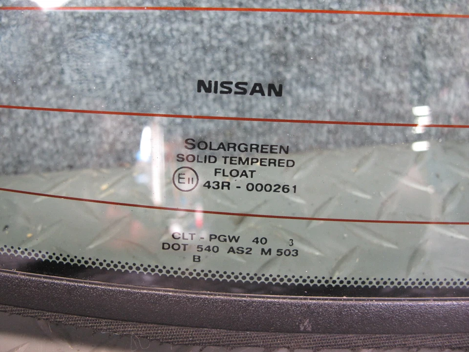 10-19 NISSAN 370Z Z34 CONVERTIBLE PARABRISAS TRASERO TÉRMICO CRISTAL OEM Foto 3 de 4