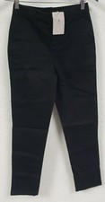 Bienzoe Boy's Cotton Stretchy Adjustable Waist School Uniforms Pants, Black, 14
