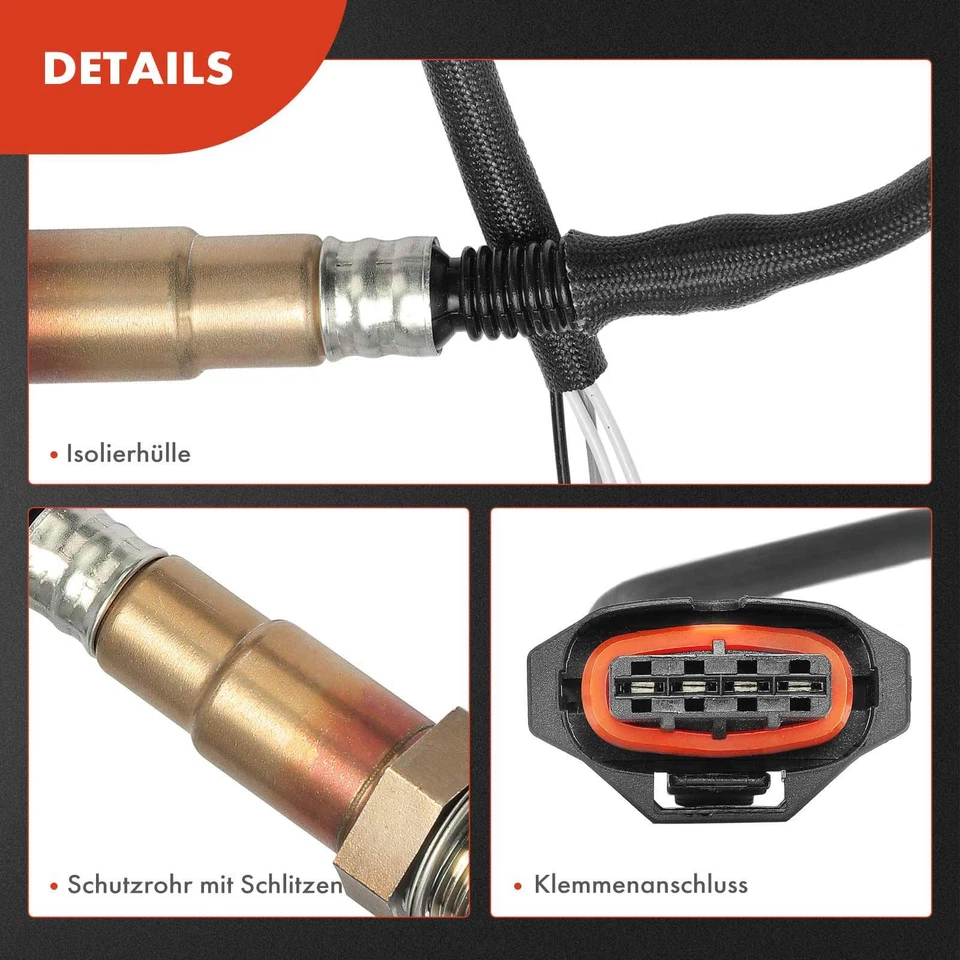 2X Sonda Lambda Per Opel Astra H G L48 L35 Corsa C Corsa D S07 Meriva 1.2L 1.4L - Immagine 4 di 4